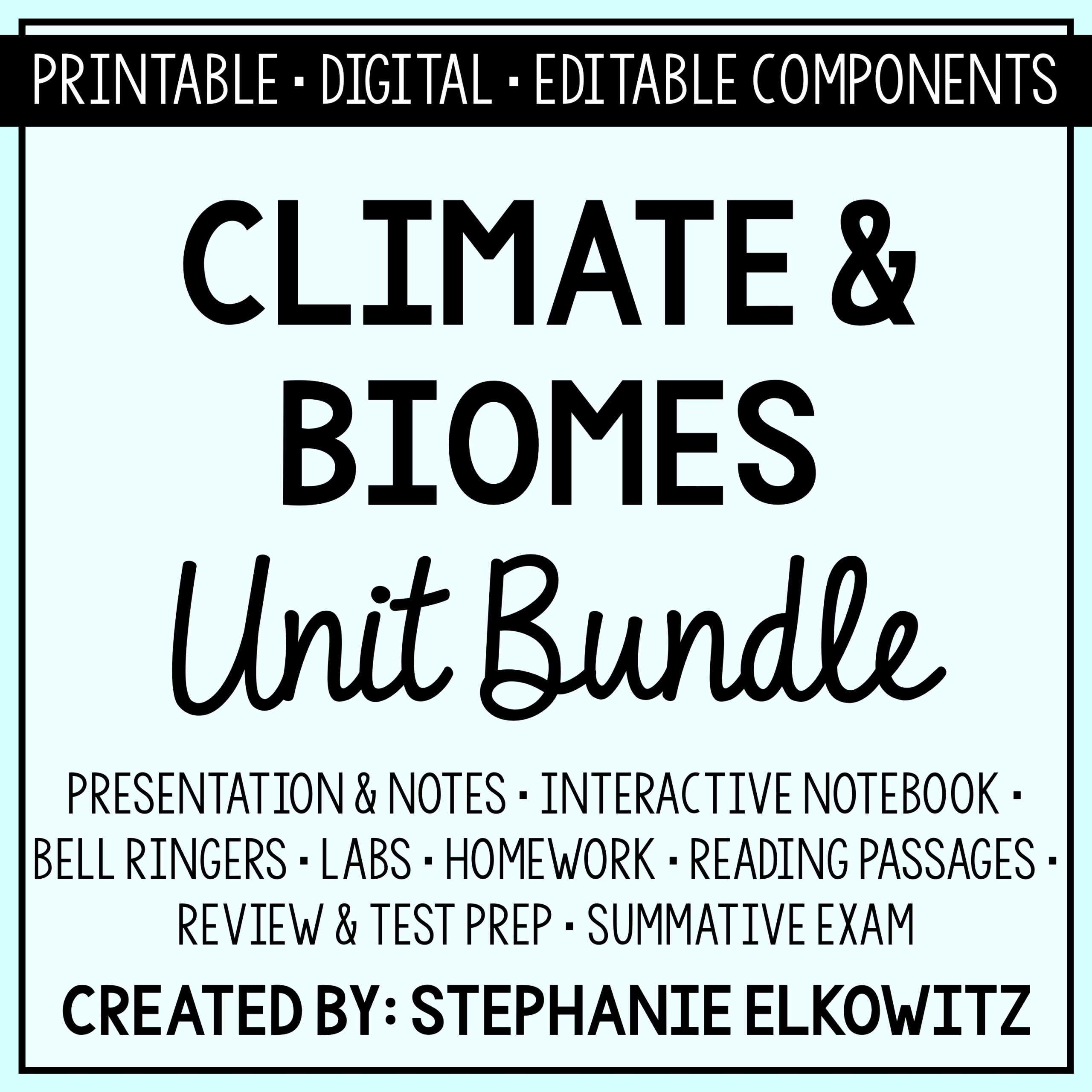 Climate and Biomes Unit Bundle