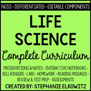 Biology Life Science Curriculum