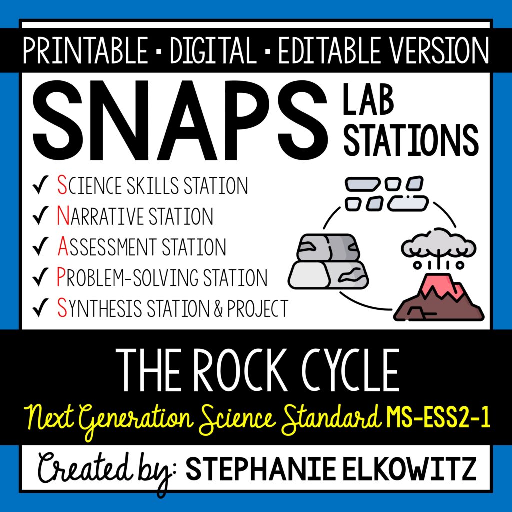 MS-ESS2-1 The Rock Cycle Lab | Stephanie Elkowitz