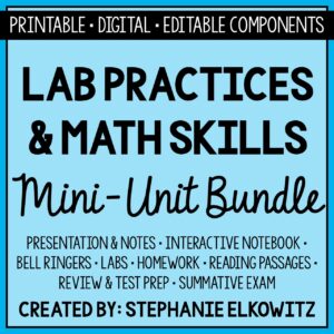 Lab Safety and Lab Practices Mini Unit Bundle