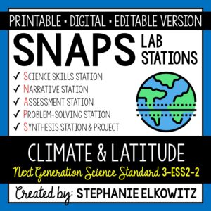 3-ESS2-2 Climate and Latitude Lab