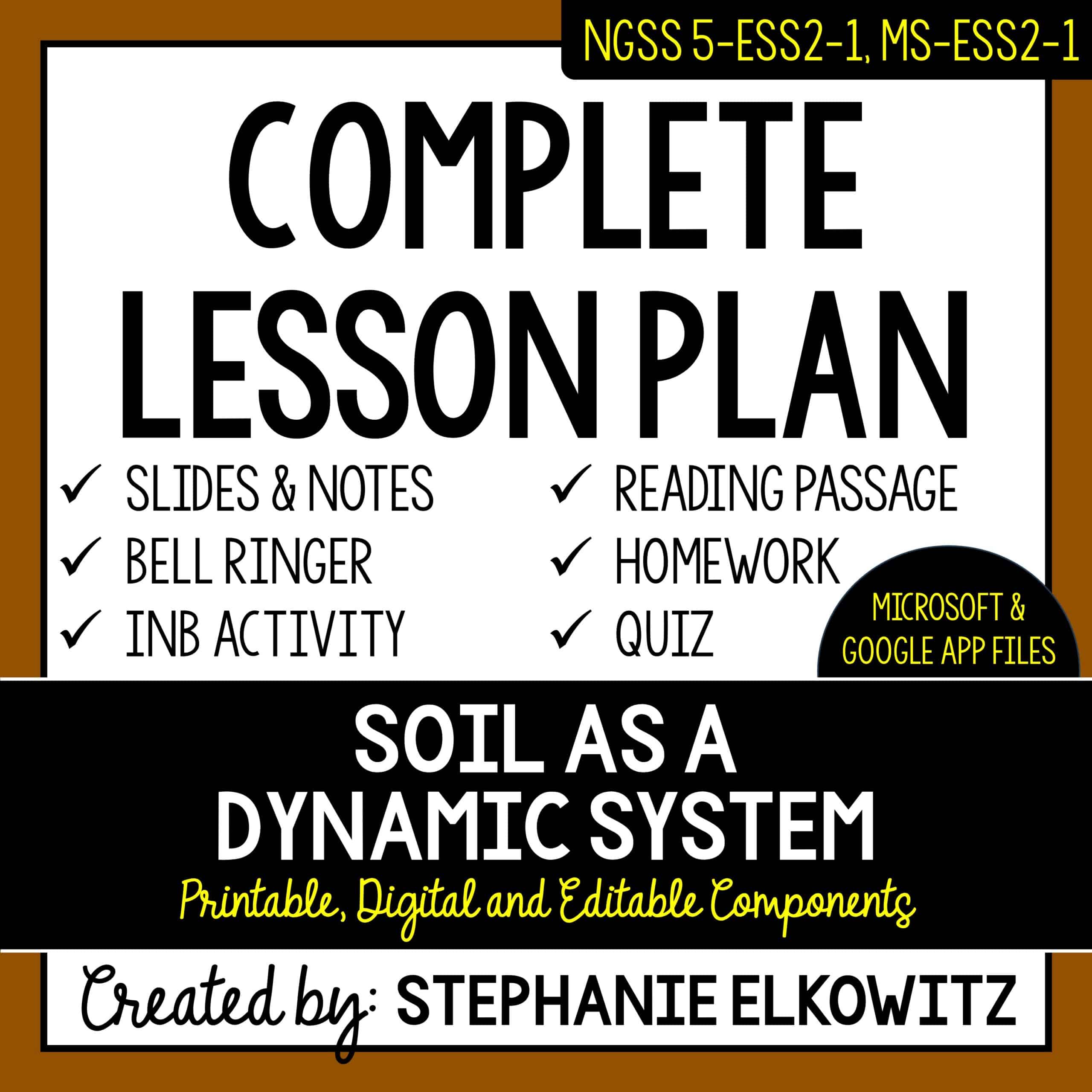 Soil as a Dynamic System Lesson