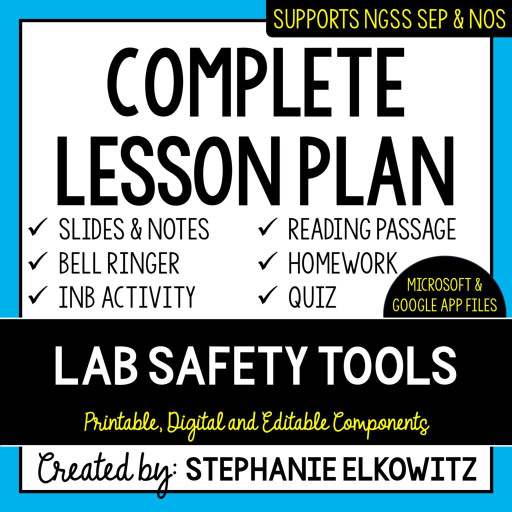 Lab Safety Tools Lesson | Stephanie Elkowitz
