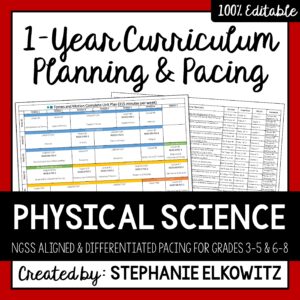 Physical Science Curriculum Planning and Pacing Guide