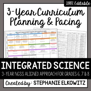 Intermediate Middle School Integrated Science Planning and Pacing Guide
